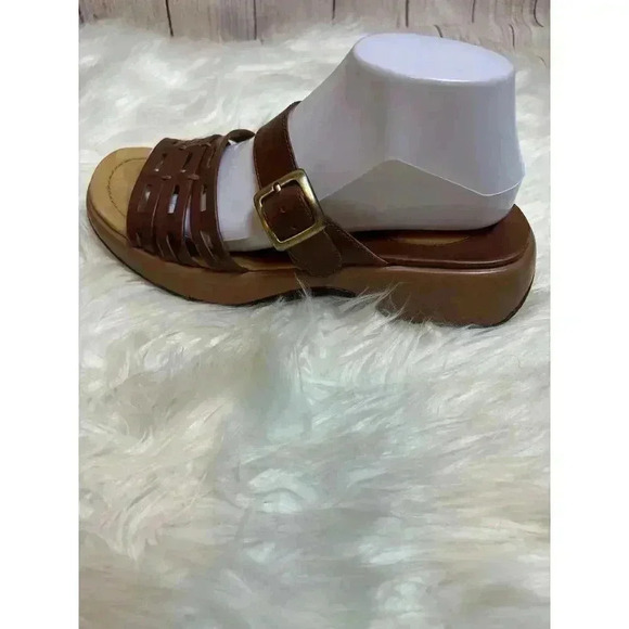 Dansko Cognac Brown Slides Sandals Size 40 - Picture 3 of 8